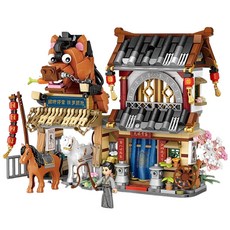 LoZ 迷你奈米積木 馬廄, 混合顏色, 1個