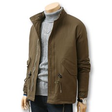 블루포스 남성용 셀러빈 캐주얼 숏 야상 패딩 점퍼