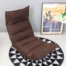 블루밍홈 패브릭 코어 리클라이너, 브라운, 1개