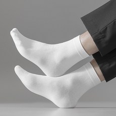 구냥씩 시즌 무지 중목 양말 5켤레