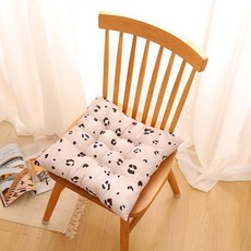 Homeflow 豹紋圖案基本方形坐墊