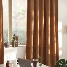 따뜻한 코듀로이 커튼