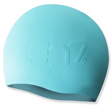 SD7 浮雕矽膠泳帽, 薄荷綠, 1個
