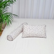 ahtty blanc 嬰兒枕芯 + 枕頭套 2入 + 身體抱枕組, 紫色花朵