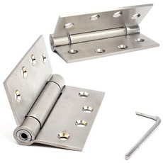 門弓器不鏽鋼鉸鏈 100 x 102 mm 2入 + 六角扳手, 1套