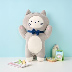 BUTTERSHOP 牛奶貓校園長抱枕, 灰色