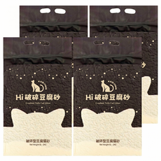 Highching 高精寵物 Hi貓砂 破碎豆腐砂, 2kg, 4包, 原味
