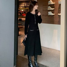 루나걸 루카슨 니트 원피스