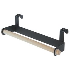 윤코 탈착형 키친타올 후크 보관대, 블랙, 1개