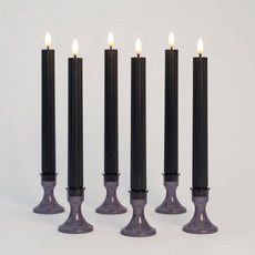 조이파티 LED 긴 촛불 6p, 블랙, 1개