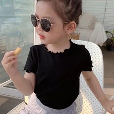 Arbe 女童波浪紋短袖T恤