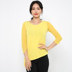 dancedome MOL 斜紋寶石T恤 LDT25200, 黃色