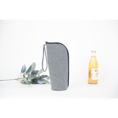 保溫保冷手提水瓶袋, 1個, 千鳥格