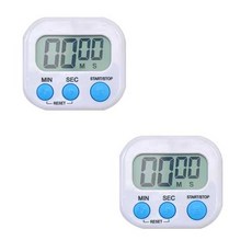 라이프핏 다용도 주방 시험 공부 기계식 스톱워치 화이트, 2개