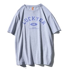 마켓A 럭키어 레터링 반팔 티셔츠