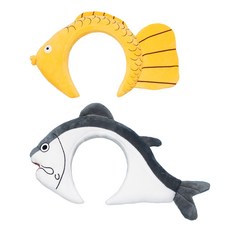 joyparty 鯛魚燒+魚造型髮箍套組, 混合色, 1套