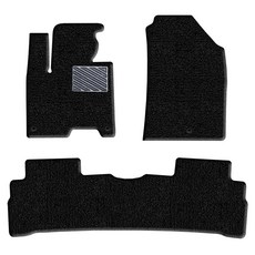 포시즌카매트 차량용 프리미엄 코일카매트 확장일체형 1+2열 3p, 기아 더올뉴 스포티지 NQ5 (하이브리드) 2021년 7월~, 블랙