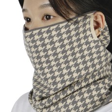 Jersona 纖薄多功能圖案掛耳式圍脖, 1個, 灰色G