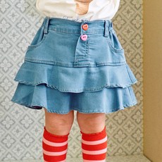 Firstblue 女童康康牛仔裙