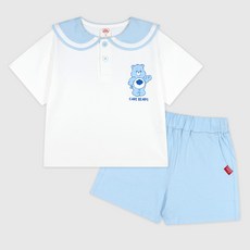 Care Bears 兒童透氣Care Bears夏季水手服上衣褲子套裝