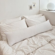 아임리빙 시어서커 네츄럴 다용도 바디필로우, 화이트