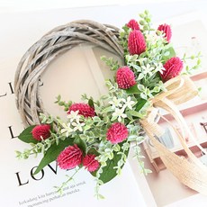 千日紅花圈, 紅紫色