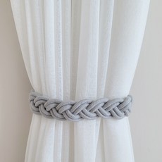 프리바토우 로럴 월계관 마그네틱 자석 타이백, 라이트그레이, 2개