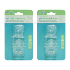 ange 咬咬樂矽膠輔食器過濾網袋替換包, 單色, 2入