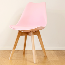 일상도구 인테리어 에펠 카페 식탁 의자, 라이트 핑크, 1개