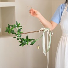 ScentBasket 自然風花環掛飾 懸掛式谷木掛飾 40cm, 混合顏色