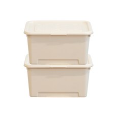 BONOHOUSE Top Bag 收納箱, 2個, 奶油色