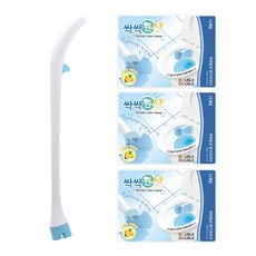 DOUBLE DOUBLE 馬桶刷+馬桶刷頭補充裝 36入, 1套