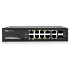 Nextu 8埠 Giga POE+GbE 2TP / 2SFP 交換器 130W, NEXT-POE3822TP-SFP