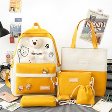 Melanne小熊書包 5件組