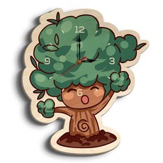 가팡 무소음시계 CLOA056, 그린