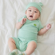 베이비앤아이 유아용 골지 모달 실내복 상하의 세트 티노