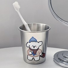 몬드스팟 귀여운 곰돌이 스텐304 욕실 양치컵 YY57885, D, 1개