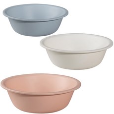 MONACO OLIVE La Pastel 圓形盆天空小號 + 白色中號 + 粉色大號 3件套, 1套, 天空（小）、白色（中）、粉色（大）