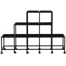 POWER RACK 置物推車, 黑色