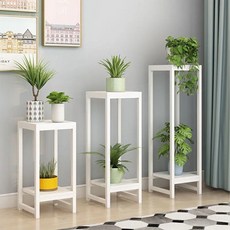 Enasu Rejiv 室內陽台多肉植物架花架 TC012, 白色, 2段