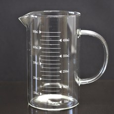 베스트데코 베이직 강화유리 계량컵, 500ml, 1개