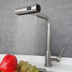 高級霧面廚房水槽寬版水龍頭組, 1套