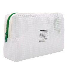 Bfancy Mesh Up 方形網紗旅行收納包, 白色, 1個