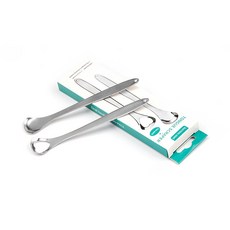 DAILYSHARE 不鏽鋼刮舌器 銀色 2件組, 1套, 50g