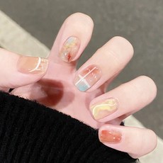 마켓감성 센스컬러 네일팁 세트, NO 5, 4개