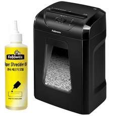 Fellowes 斐樂 文件中隊 +獨家油, 12C（碎紙機）, 黑色