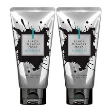 BORNTREE 黑色奇蹟面膜 剝離式面膜 適合所有膚質, 2條, 100ml, 1組