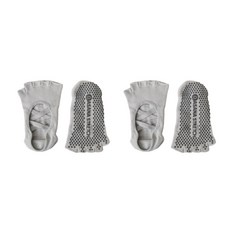 Asana 交叉綁帶防滑半指襪2件組