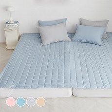 아망떼 드림웰 집먼지 진드기 기피 패밀리 침대패드, 캐시미어블루