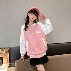 ORANGEDAMOM 兒童MBLL拼色棒球外套